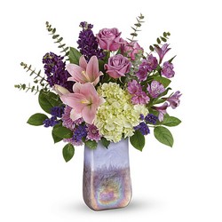 Teleflora's Purple Swirls Bouquet from Krupp Florist, your local Belleville flower shop